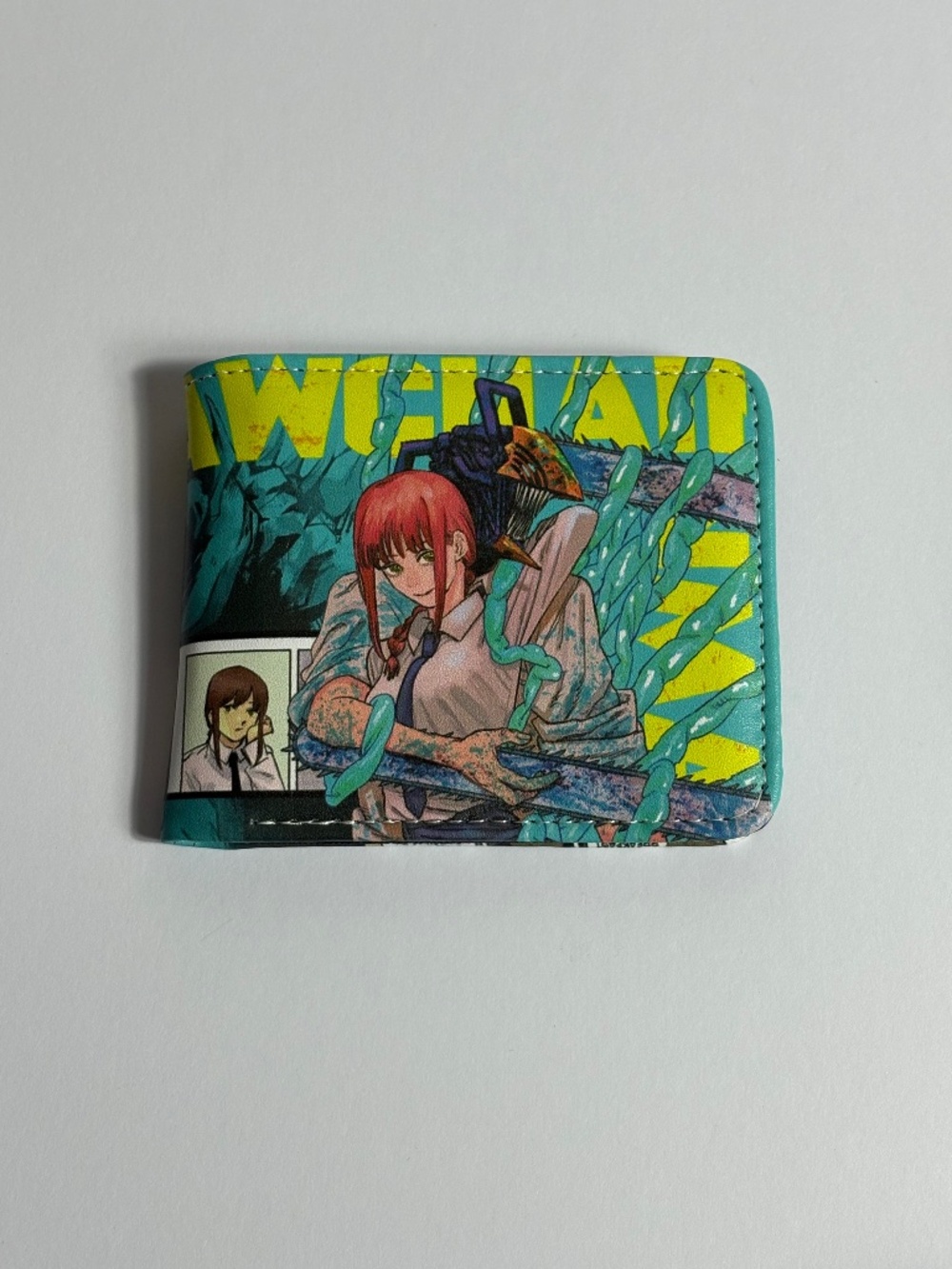 Chainsaw Man Makima Faux Leather Wallet Blue White New Anime Manga Wallets Money